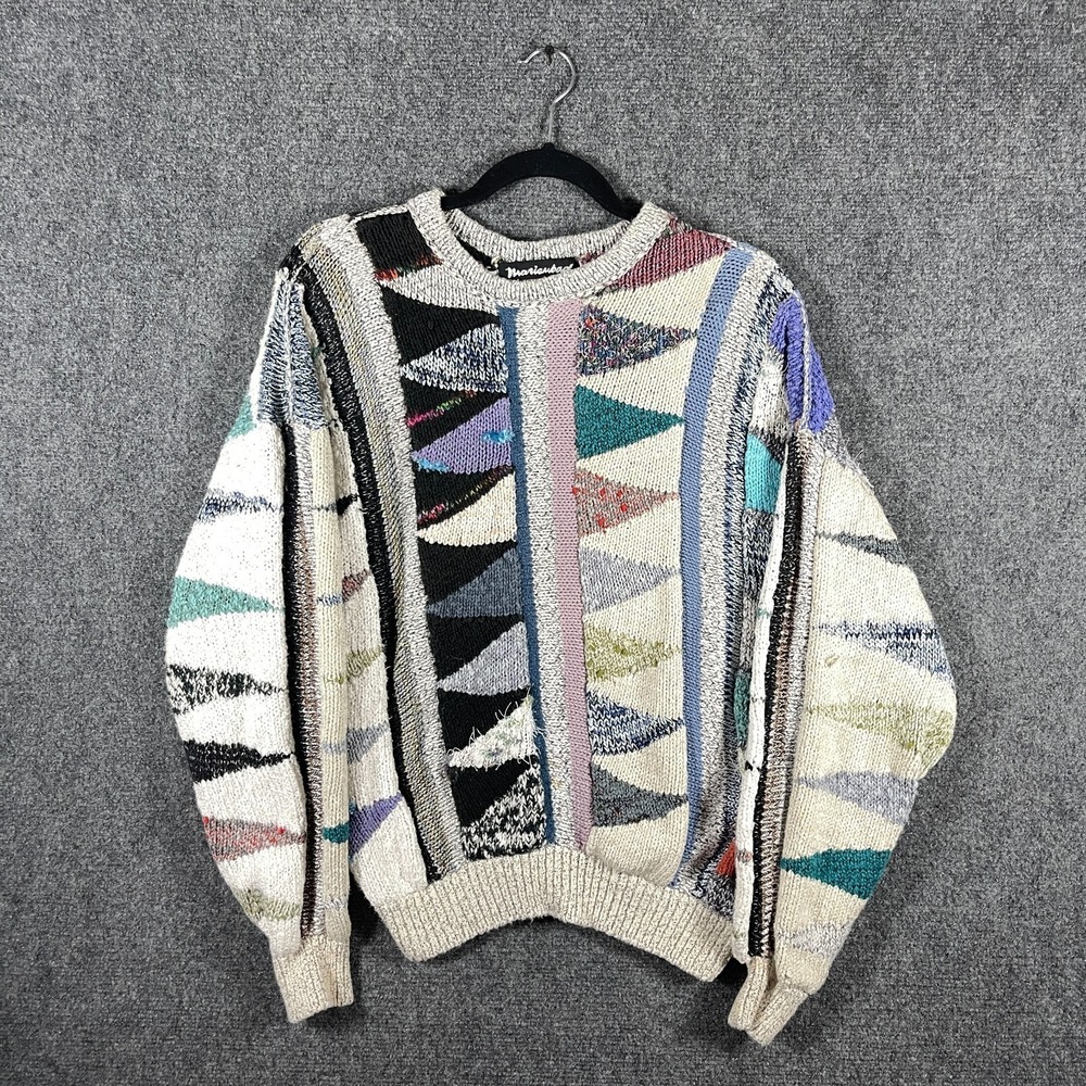 VTG Marienbad by Patrick Groenendaal and Stanley Steinberg Geometric Sweater M